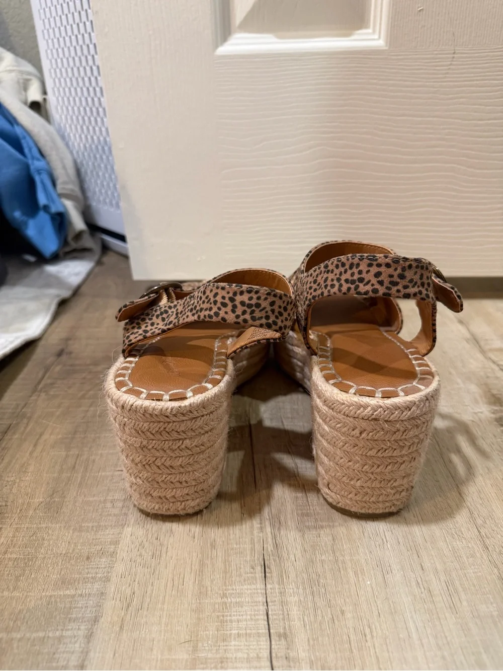 Universal Thread Leopard-Print Espadrille Wedge Sandals - Brown/Black
